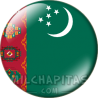 Chapa de Asia: Bandera de Turkmenistán