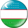 Chapa de Asia: Bandera de Uzbekistán