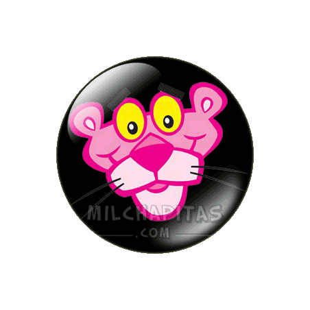 Chapa de La Pantera Rosa: Cara pantera rosa 1