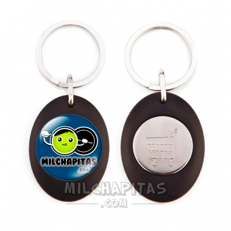 Llavero personalizado con moneda para carro