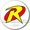 Chapa de Superhéroes: Logo Robin