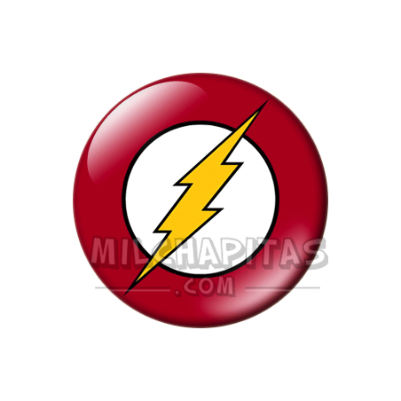 Chapa de Superhéroes: Logo superhéroe Flash