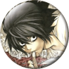 Chapa de Death Note: L pensando