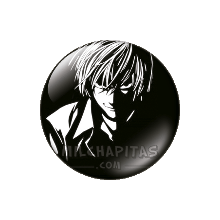Chapa de Death Note: Light B/N
