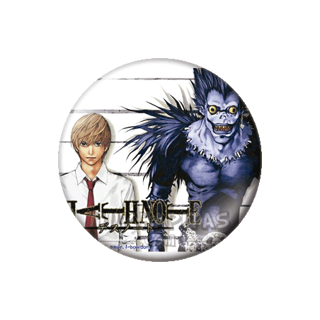 Chapa de Death Note: Light y Ryuk