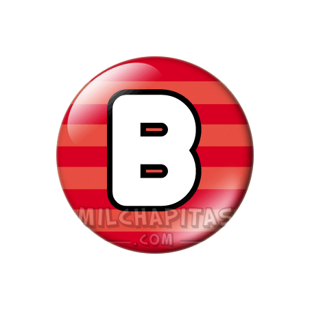 Chapa de Abecedario: Letra B