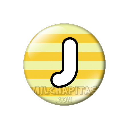 Chapa de Abecedario: Letra J