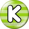 Chapa de Abecedario: Letra K