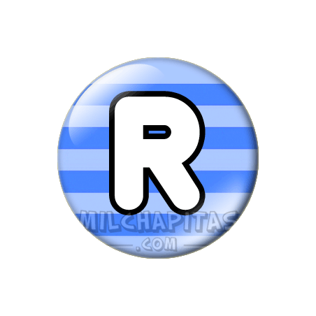 Chapa de Abecedario: Letra R