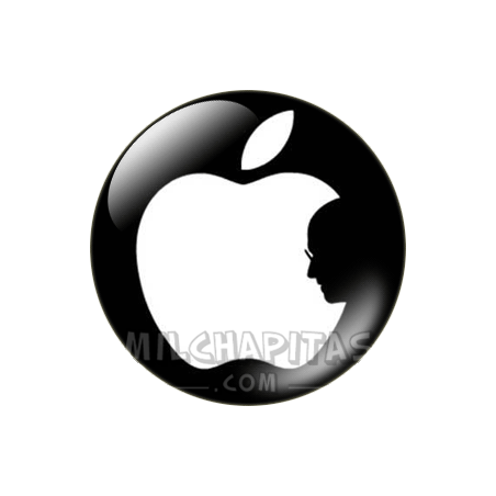 Chapa de Apple: Apple 00 Silueta Jobs