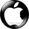 Chapa de Apple: Apple 00 Silueta Jobs