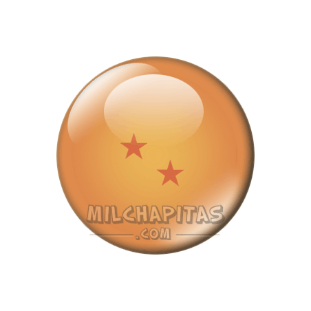 Chapa de Dragon Ball: Bola de dos estrellas (Ryan Shinchuu)
