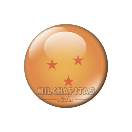 Chapa de Dragon Ball: Bola de tres estrellas (San Shinchuu)