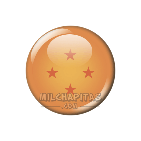 Chapa de Dragon Ball: Bola de cuatro estrellas (Suu Shinchuu)