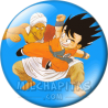 Chapa de Dragon Ball: Goku luchando