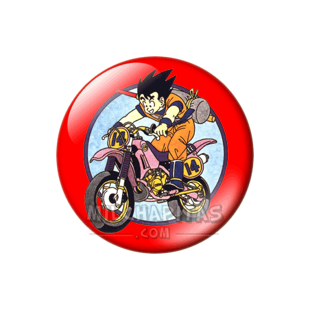 Chapa de Dragon Ball: Goku motorista