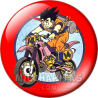 Chapa de Dragon Ball: Goku motorista