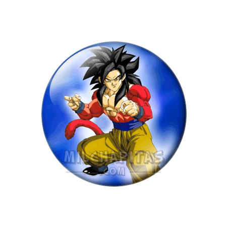 Chapa de Dragon Ball: Goku Super Sayan 4