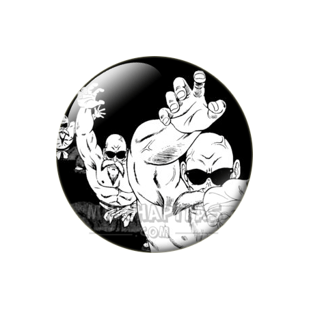 Chapa de Dragon Ball: Kame Hame Ha B/N