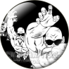 Chapa de Dragon Ball: Kame Hame Ha B/N
