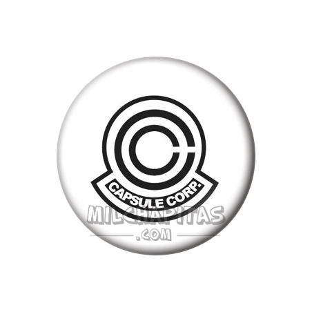 Chapa de Dragon Ball: Logotipo Capsule Corp.