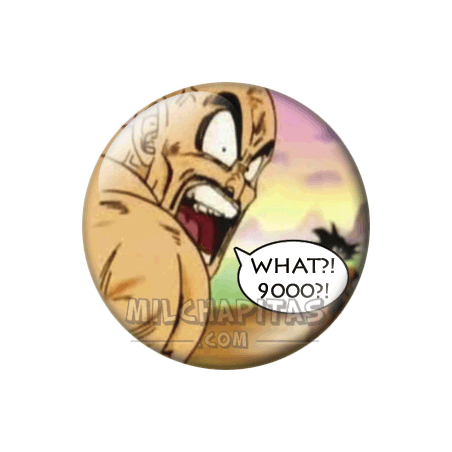 Chapa de Dragon Ball: WHAT?! 9000?!
