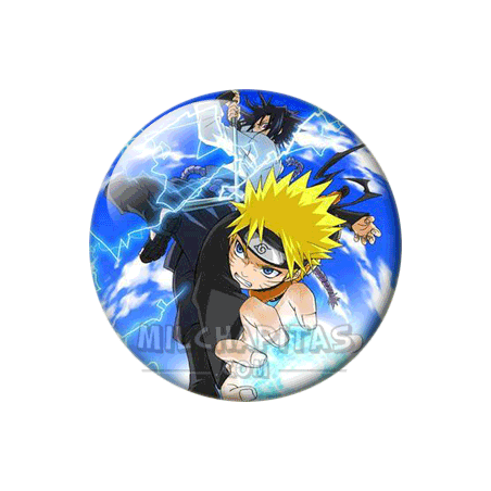 Chapa de Naruto: Naruto vs Sasuke