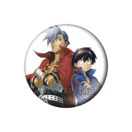 Chapa de Tengen Topa Gurren Lagann: Kamina y Simon