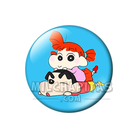 Chapa de Shin chan: Shin chan y nene