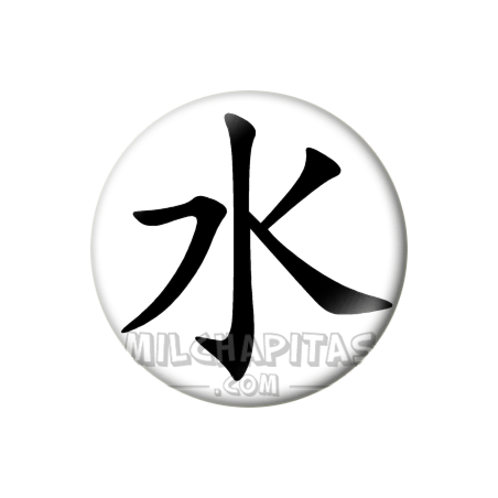 Chapa de Kanjis: Kanji agua