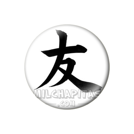 Chapa de Kanjis: Kanji amistad