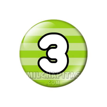 Chapa de Números: Número 3