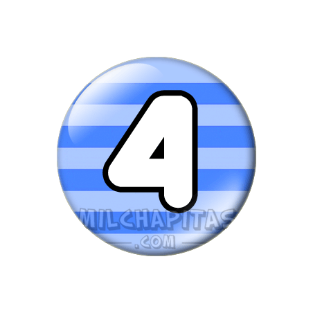 Chapa de Números: Número 4