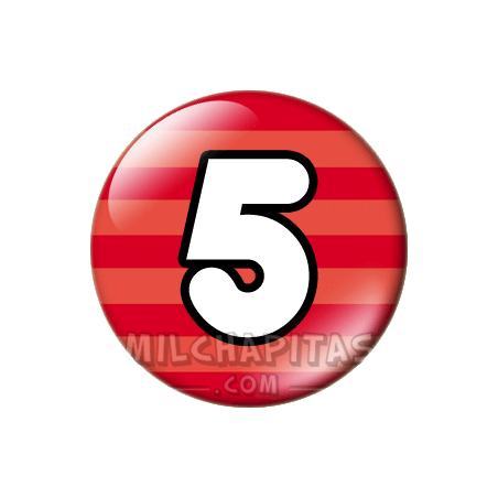 Chapa de Números: Número 5