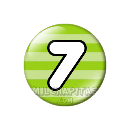 Chapa de Números: Número 7