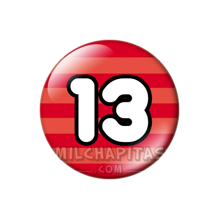 Chapa de Números: Número 13