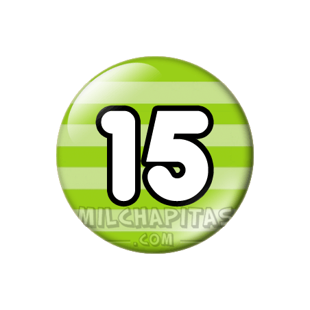 Chapa de Números: Número 15