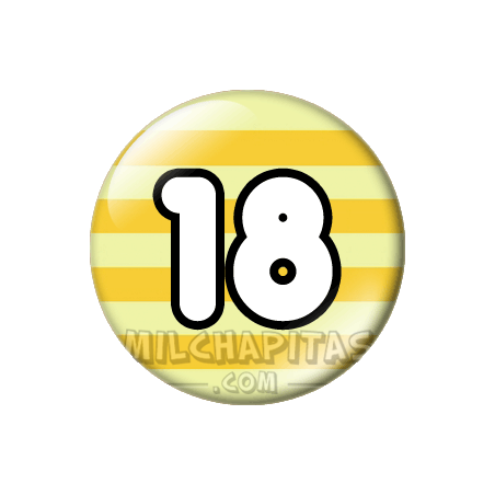 Chapa de Números: Número 18