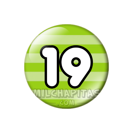 Chapa de Números: Número 19