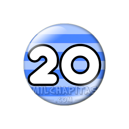 Chapa de Números: Número 20