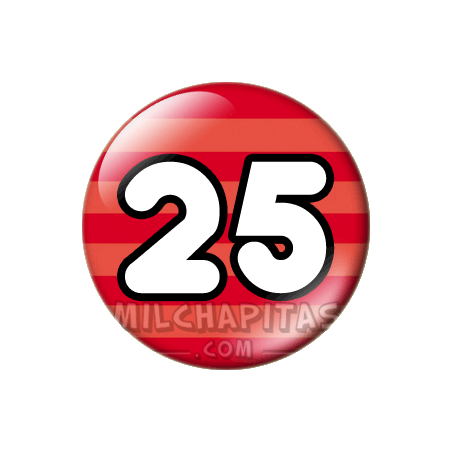 Chapa de Números: Número 25