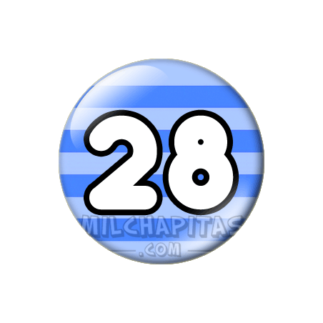 Chapa de Números: Número 28