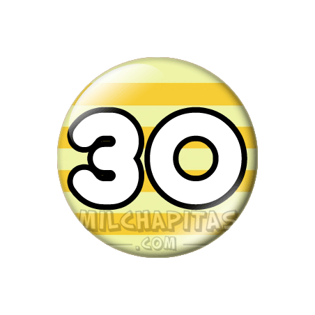 Chapa de Números: Número 30