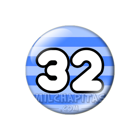 Chapa de Números: Número 32