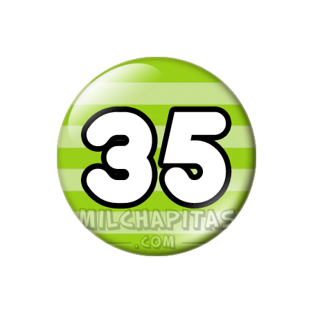 Chapa de Números: Número 35