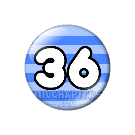 Chapa de Números: Número 36