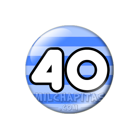 Chapa de Números: Número 40