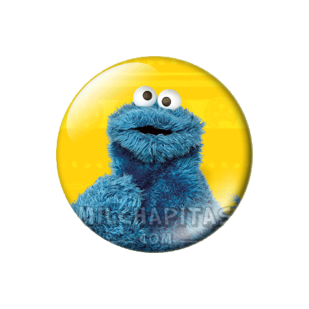 Chapa de Barrio Sésamo: El monstruo de las galletas
