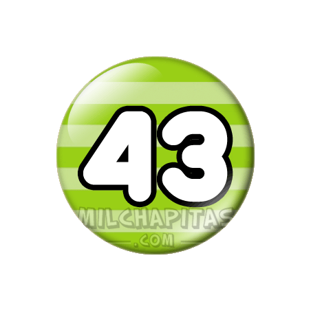 Chapa de Números: Número 43