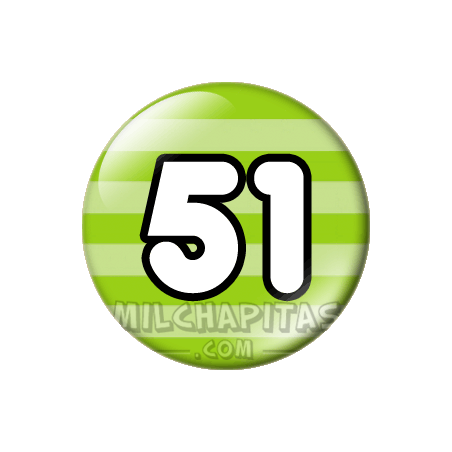 Chapa de Números: Número 51